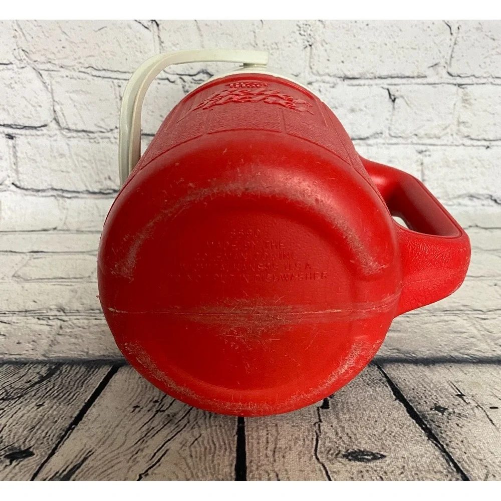VTG Coleman Pepsi Pizza Hut Relief Pitcher 1/2 Gallon Jug Handle 1980s Red White